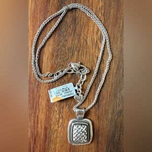 New Brighton Ferrara Silver Plated Pendant Necklace Chain